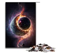 Colors of Space Planet Jigsaw Puzzles for Adults Wooden Puzzles Challenging Brain Teaser for Teenagers Family Fun Interactive Game 1000 PCS(75x50cm)
