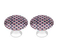 Colors of Texas 1 Pair Cabinet Knobs Stylish Round Pulls for Kitchen Dressers Cupboard Closets
