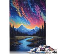 Colors of The Mountain Sky Jigsaw Puzzles Puzzle for Adults Kids. 1000 Pieces Great Gifts Challenge Toy Educational Games Home Decoration for Educational Games Gifts 1000pcs (38x26cm)