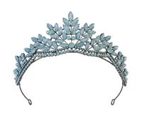 Colors Vintage Baroque Crystal Opal Crown Women Wedding Party Gift Bride Queen Bridal Tiaras Hair Accessories Headbands Delicate Comfortable
