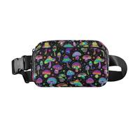 Colors Waist Bag for Women | Waterproof Lightweight Running Bum Bag for Women | Compact Fashionable Belt Pouch, for Workout Cycling Travel Daily Commuting Swimming Beach Running Gym (Mushroom)