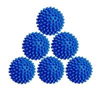 Colorsheng Laundry Dryer Balls - 6 Pack Reusable Fabric Softener Alternative (Blue)