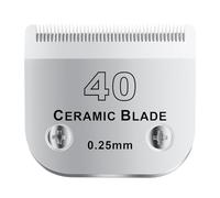 colorski 40# Detachable Pet Dog Grooming Clipper Ceramic Blade,Compatible with Andis Size 40 Cut Length 1/100"(0.25mm),Compatible with andis/wahl/Oster Dog Clippers 1PCS
