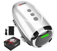 Colorski - Cordless Barber Massager, USB Charging Handheld Massager for Neck, Legs, Hand/Face, 2 Massage Nodes 2600AMH (Silver)
