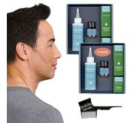 Colorsmith Hair & Beard Colour for Blending Greys 2 pack, Ammonia-Free Complete Men’s At-home Beard & Hair Dye Kit, Professional-grade Demi-Permanent Hair Colour (Dark Brown 4.0)