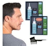 Colorsmith Hair & Beard Colour for Blending Greys 2 pack, Ammonia-Free Complete Men’s At-home Beard & Hair Dye Kit, Professional-grade Demi-Permanent Hair Colour (Medium Ash Brown 5.1)