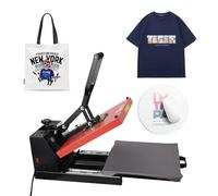 ColorSub Heat Press Machine for T Shirt, 38x38cm Sublimation Printer with Slide Out Platen Machine, DIY Personalization Heat Transfer Presse Vinyl for Fabrics Bag Pillow