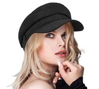 ColorSun Women's Newsboy Caps Beret Hat for Fashion Ladies Black Women's Newsboy Caps Beret Hat for Fashion Ladies, 1-black, One Size