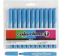 Colortime 12-Piece Colortime Marker, Light Blue