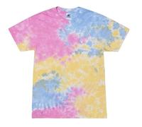 Colortone 100% Cotton Reactive Tie Dye T-Shirt for Women and Men, Sherbet, XL