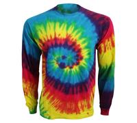 Colortone Long Sleeve Tie-Dye T-Shirt | Size: Small Colortone Multicolor S