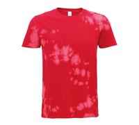 Colortone Men's Bleached Out T-Shirt in Red | Size: Large Colortone Red L