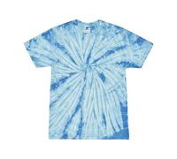 Colortone Men's Spider Tie Dye T-Shirt in Baby Blue | Size: Large/XL Colortone Baby Blue L/XL