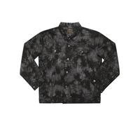 Colortone Men's Tie Dye Denim Jacket in Black | Size: 2XL Colortone Black 2XL