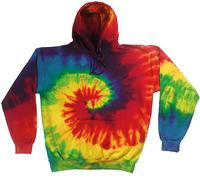 Colortone Rainbow tie-dye hoodie 8777 - Unisex, 80% Cotton