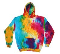 Colortone Rainbow Tie-Dye Unisex Hoodie TD31M-Long Sleeve Warm Hooded Sweatshirt