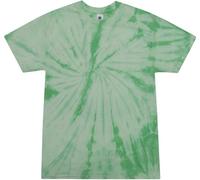 Colortone Spider Tie Dye T-Shirts for Men and Women - Unisex Short Sleeve Tie-Dye T Shirts for Adults, Spider Mint, XL