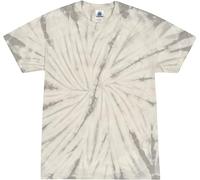 Colortone Spider Tie Dye T-Shirts for Men and Women - Unisex Short Sleeve Tie-Dye T Shirts for Adults, Spider Silver, XXL