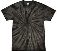 Colortone Spider Tie Dye T-Shirts for Men and Women - Unisex Short Sleeve Tie-Dye T Shirts for Adults, Spider Black, Large
