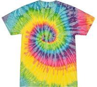 ‘Colortone’ Swirl unisex T-shirt, batik. - Multicolour - XXXX-Large