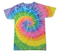 Colortone Tie-Dye Shirt Saturn Rainbow Hand-Dyed Heavy Cotton Unisex