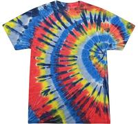 Colortone Tie Dye T-Shirts for Men and Women - Unisex Short Sleeve Tie-Dye T Shirts for Adults, Harmony, XXL