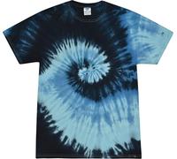 Colortone Tie Dye T-Shirts for Women and Men, Blue Ocean, Large