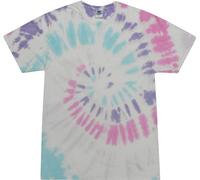 Colortone - Unisex batik t-shirt 'Swirl', acadia, M