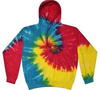 Colortone Rainbow tie-dye hoodie 8777 - Unisex, 80% Cotton
