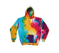 Colortone Unisex Rainbow Tie Dye Pullover Hoodie (XL) (Multi Rainbow)
