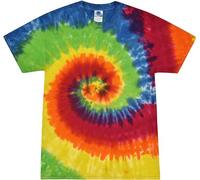 Colortone Unisex Tie Dye T-Shirts for Adults, Moondance, M