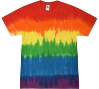 Colortone Unisex Tie Dye T-Shirts for Adults, Pride, 3XL