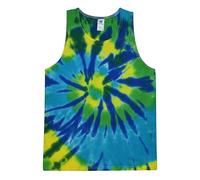 Colortone Unisex Tie Dye Tank Top - Beach Tank Tops for Women and Men - Sleeveless Summer Tops - Mens and Womens Beach Wear, Karma, Medium