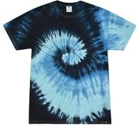 Colortone Womens/Ladies Rainbow Tie-Dye Short Sleeve Heavyweight T-Shirt (2XL) (Blue Ocean)