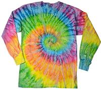 Colortone Youth & Adult Tie Dye Long Sleeve T-Shirt, Saturn, 3XL