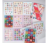 colortouch Stickers for Children, Kids, Girls, Scrapbook Sticker Set, Cute Stickers Pack 200 Pcs, Sticker Book, Kids' Papeterie & Stickers Album for Laptop, Collection, Aesthetic