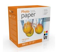 ColorWay High Glossy Photo Paper 260 g/m², 10 x 15 cm, 500 Sheets, Premium Glossy Surface for Vivid Prints