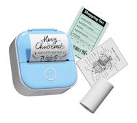 COLORWING T02 Sticker Printer, Inkless Mini Thermal Printer for iPhone, Bluetooth Pocket Sticker Maker Machine for Photo and Notes, Compatible with Phomemeo App, Blue