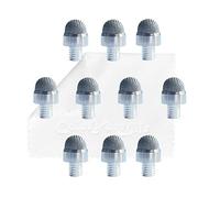 ColorYourLife 10-Pack Replacement Micro-Knit Mesh Tips for ColorYourLife Stylus Pens 5.3” with Replaceable Mesh Tips, Finer Tips for Stylus (Metallic)