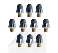 ColorYourLife 10-Pack Replacement Micro-Knit Mesh Tips for ColorYourLife Stylus Pens 7.3” with Replaceable Mesh Tips, Finer Tips for Stylus (Metallic)