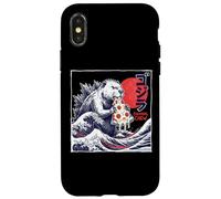 Colossal Chew Kaiju Beaver Pizza Monster Japan Art Case for iPhone X/XS