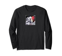 Colossal Chew Kaiju Beaver Pizza Monster Japan Art Long Sleeve T-Shirt