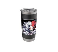 Colossal Chew Kaiju Beaver Pizza Monster Japan Art Stainless Steel Insulated Tumbler
