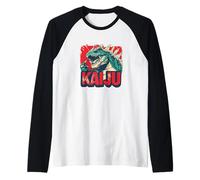 Colossal Kaiju Monster Design for Fans Raglan Baseball Tee