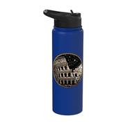 Colosseum at Night Ancient Rome Roman Colosseum Stainless Steel Insulated Water Bottle