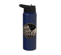Colosseum at Night Ancient Rome Roman Colosseum Stainless Steel Insulated Water Bottle