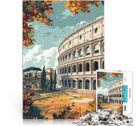 Colosseum Autumn ViewJigsaw Puzzles 1000 Piece for Adults Stress Reliever Staycation Kill time great gift 38x26cm