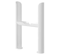 Colosseum Floor Mounting Feet for Quadruple Panel Radiators | White | Mild Steel