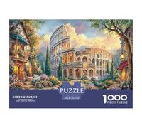 Colosseum Garden Colourful Colosseum at Night 1000 Pieces Jigsaws Adults The Impossible Challenge Home Activity 70x50cm/1000pcs