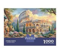 Colosseum Garden Jigsaw Puzzles for Adults Educational Game Difficult Challenges 1000 Pieces Difficult Hard Jigsaw Puzzles for Man And Woman with Letters on Back 52x38cm/1000pcs